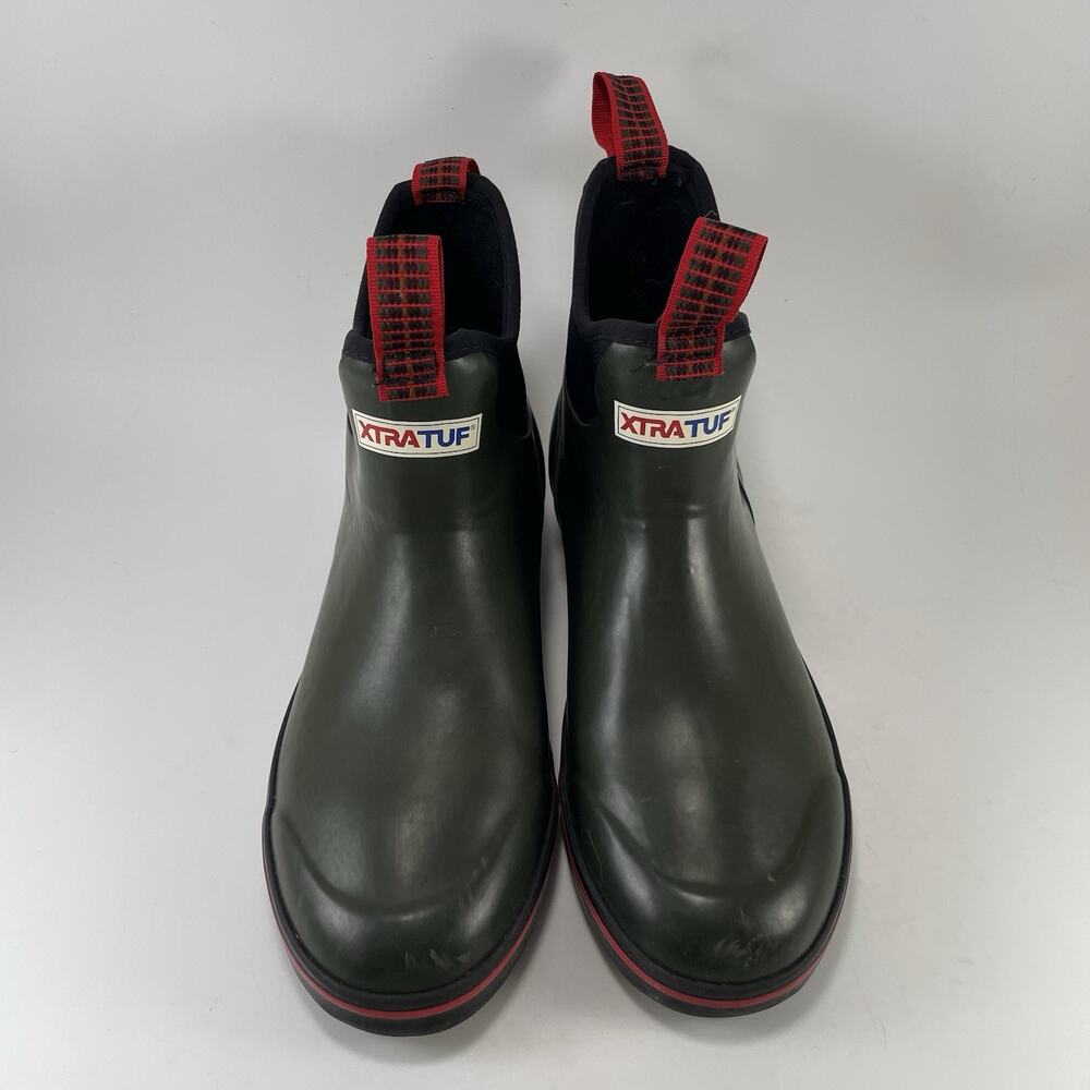 Xtratuf Tailgate Ankle Deck Boot 6 Inch Waterproof Mens Size 8 Green Fishing - Picture 12 of 13